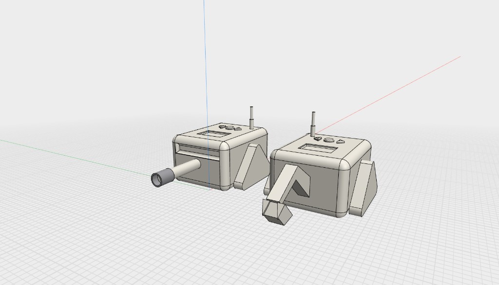 George 設計的雙款探索機器人 3D 模型